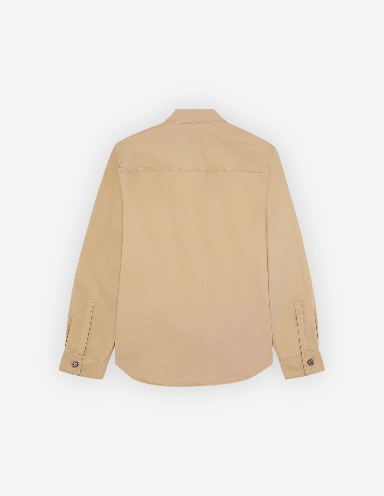 Button-front overshirt - Beige
