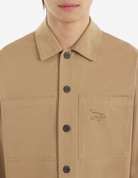 Button-front overshirt - Beige