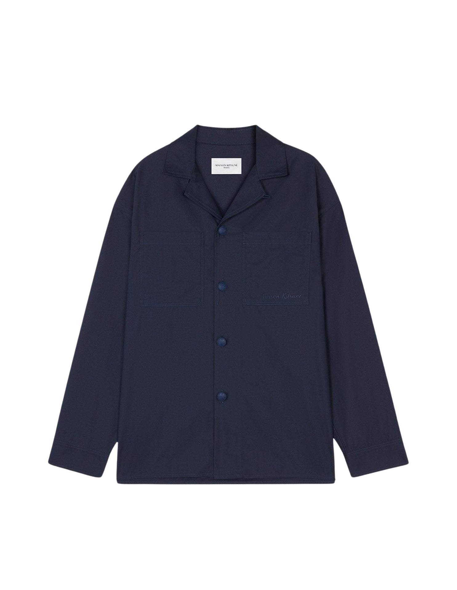 Maison Kitsuné x Hotel Olympia Overshirt - Dark Navy