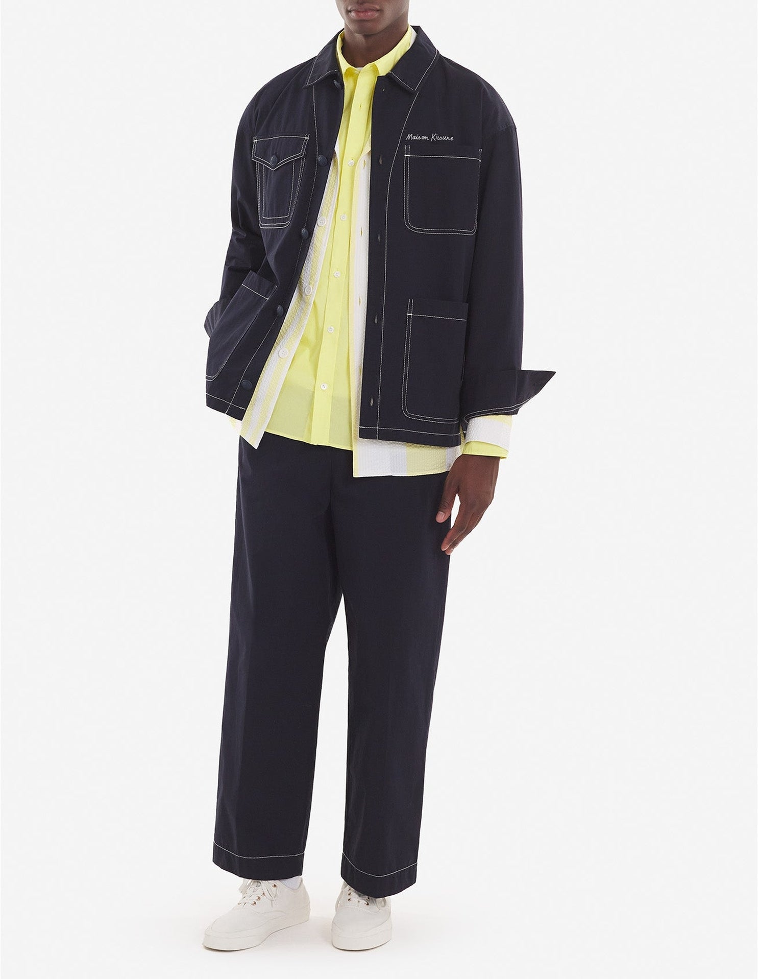Maison Kitsuné x Hotel Olympia Overshirt - Dark Navy