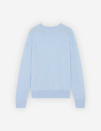 Pull avec écusson Fox en laine - Pale Blue
