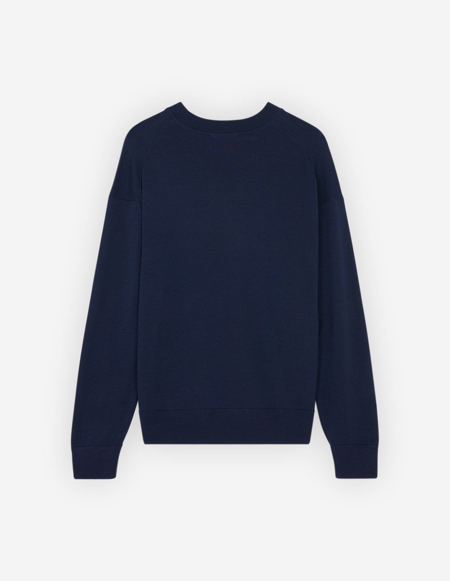 Pull avec écusson Fox en laine - Navy
