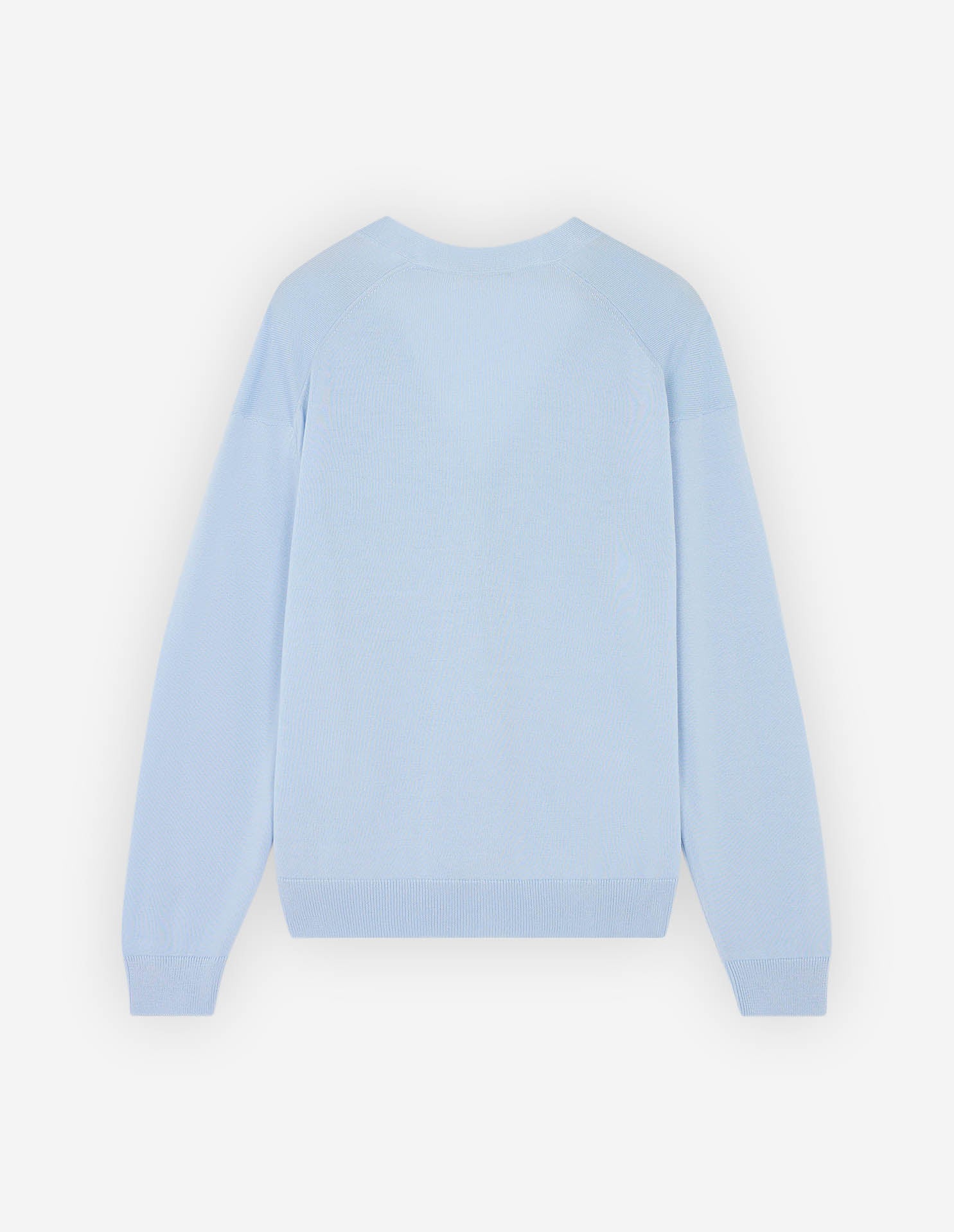 Cardigan à col V en laine - Pale Blue
