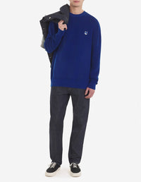 Pull à manches longues avec écusson - Deep Blue
