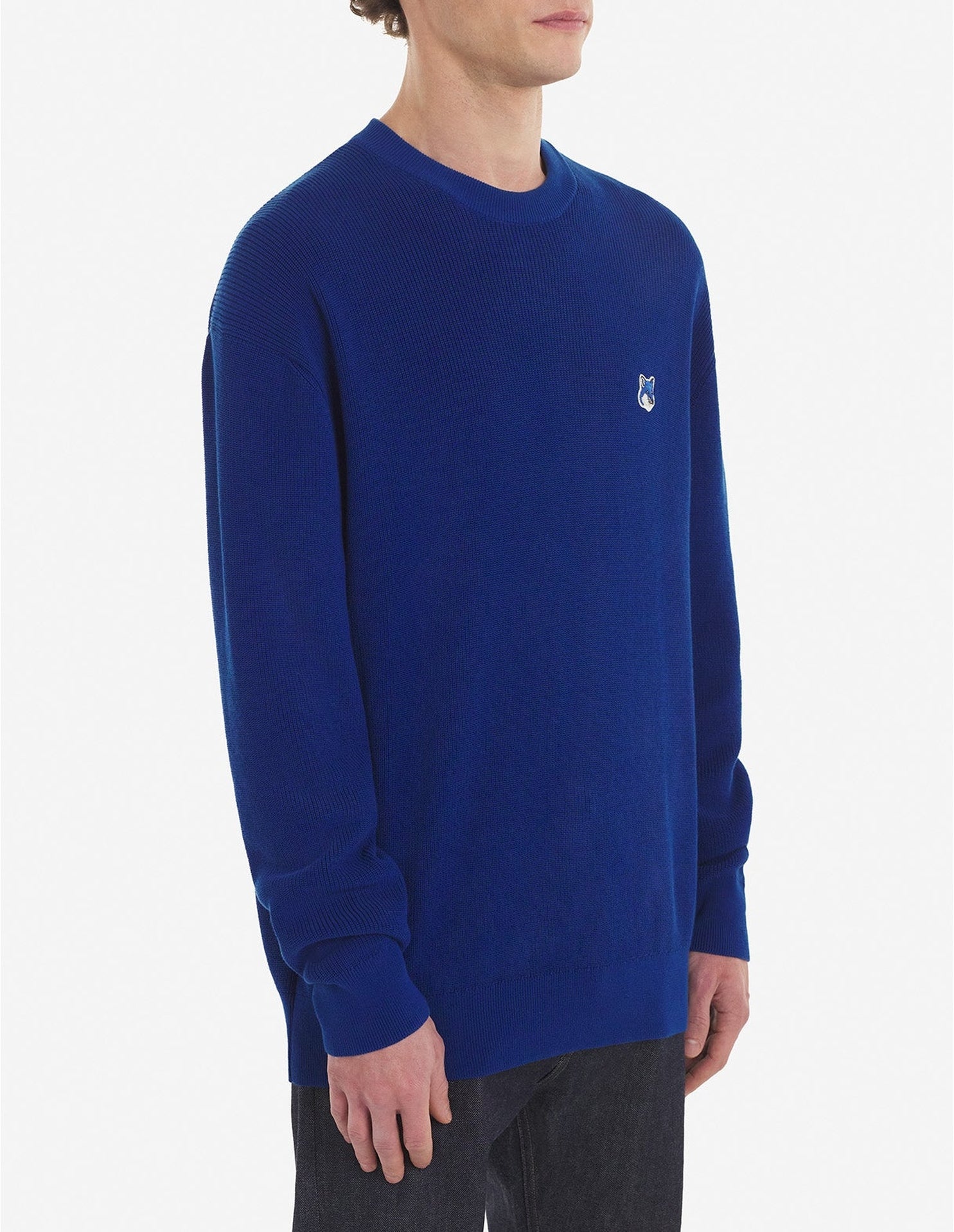Pull à manches longues avec écusson - Deep Blue