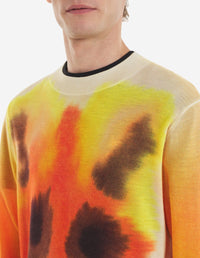 Maison Kitsuné x Rop Van Mierlo Wool Sweater - Watercolour Print
