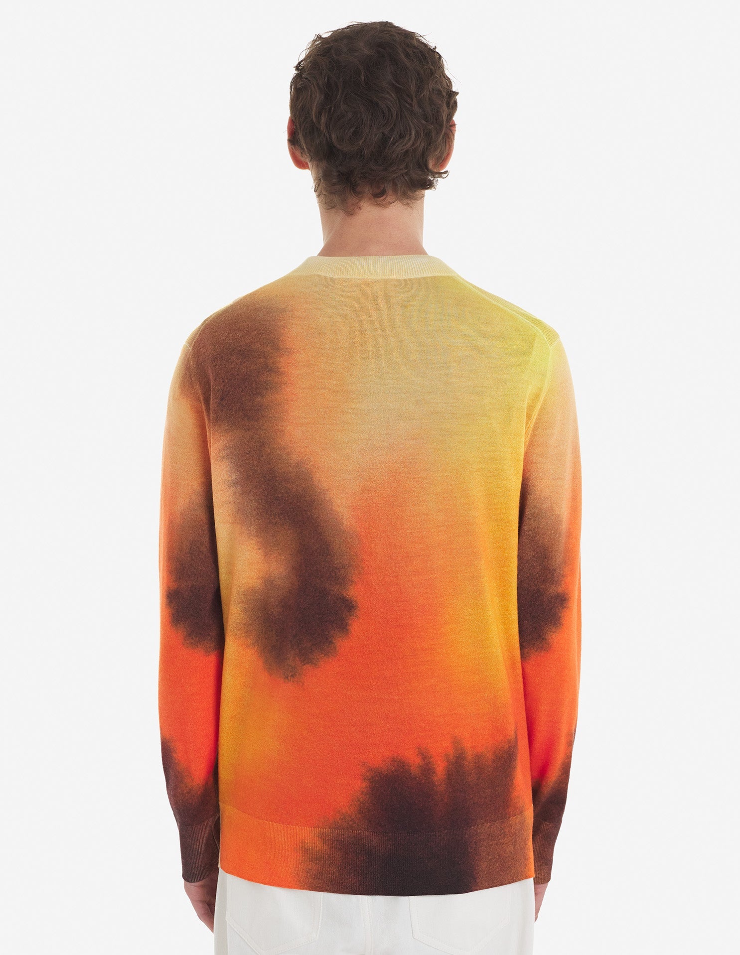 Maison Kitsuné x Rop Van Mierlo Wool Sweater - Watercolour Print