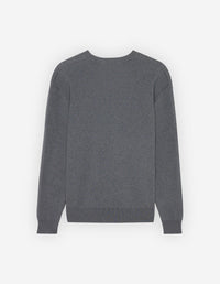 Printed long-sleeved jumper - Dark Grey Melange