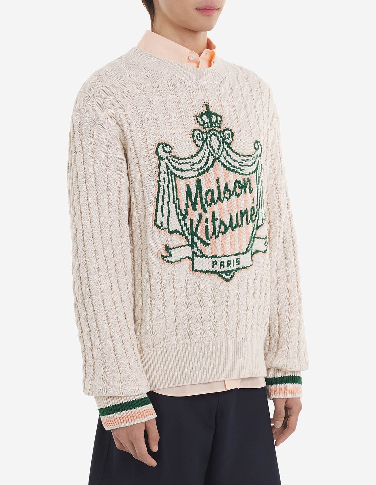 Pull Maison Kitsuné x Hotel Olympia - Ecru