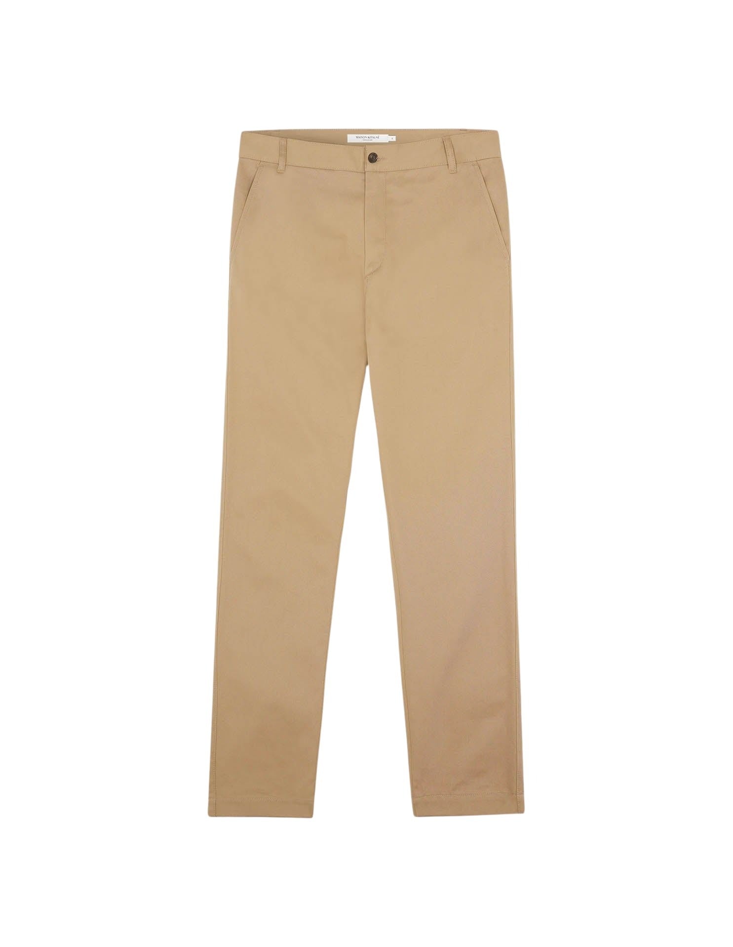 Tapered trousers with embroidery - Beige