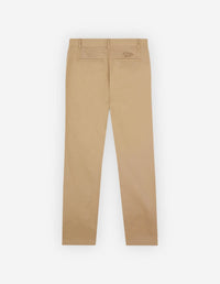 Tapered trousers with embroidery - Beige