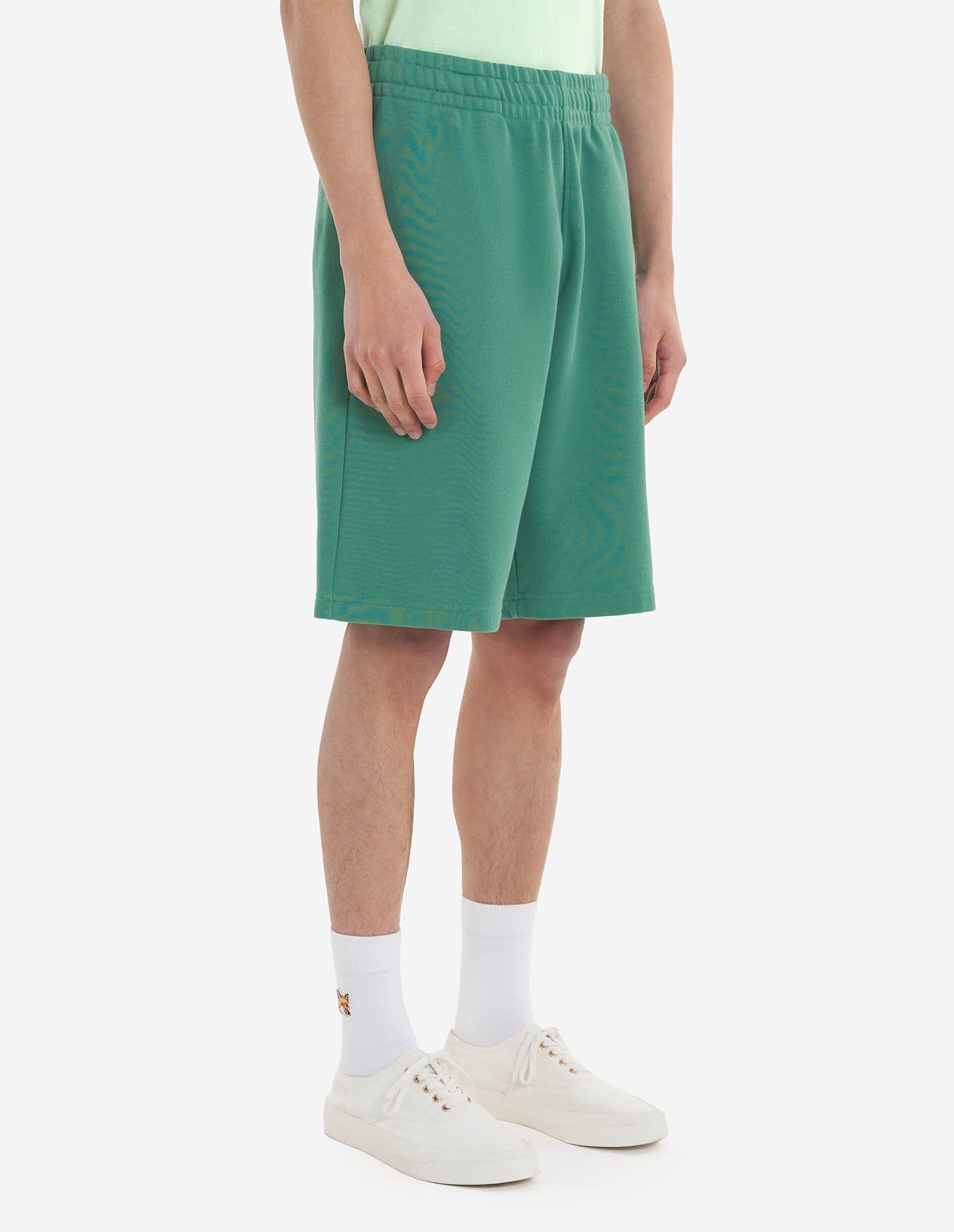 Track shorts with patch on back - Tropical Green