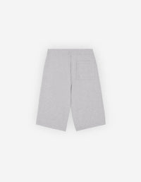 Bermuda avec écusson brodé - Light Grey Melange