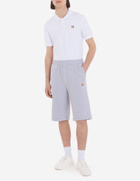 Bermuda avec écusson brodé - Light Grey Melange