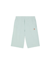 Bermuda shorts with embroidered badge - Blue Haze