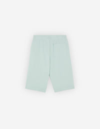 Bermuda shorts with embroidered badge - Blue Haze