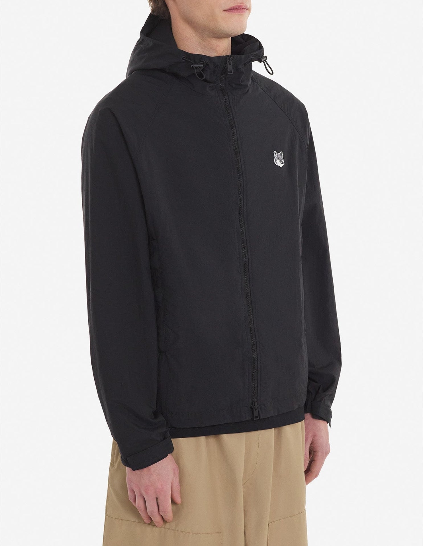 Veste coupe-vent à capuche - Black