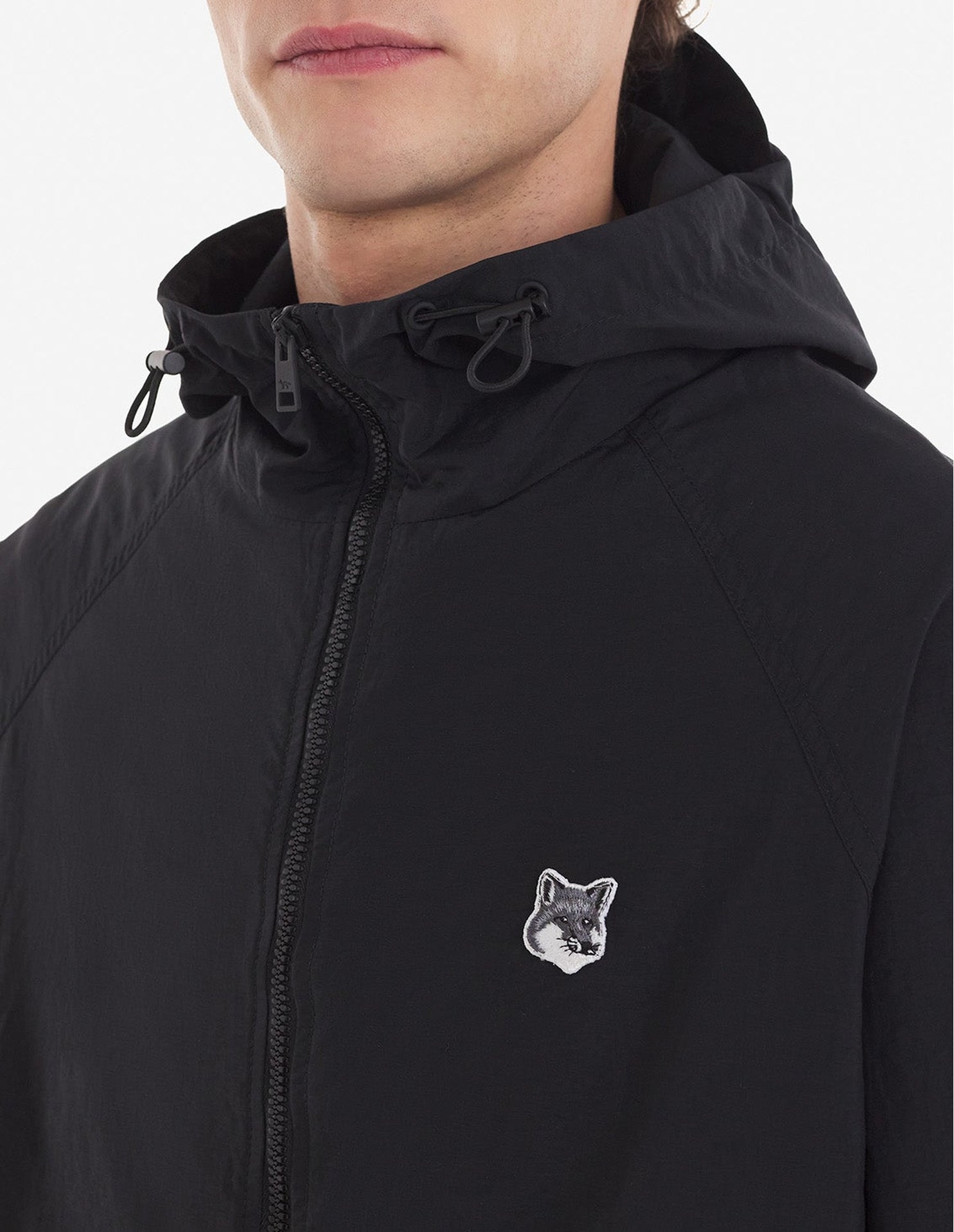 Veste coupe-vent à capuche - Black