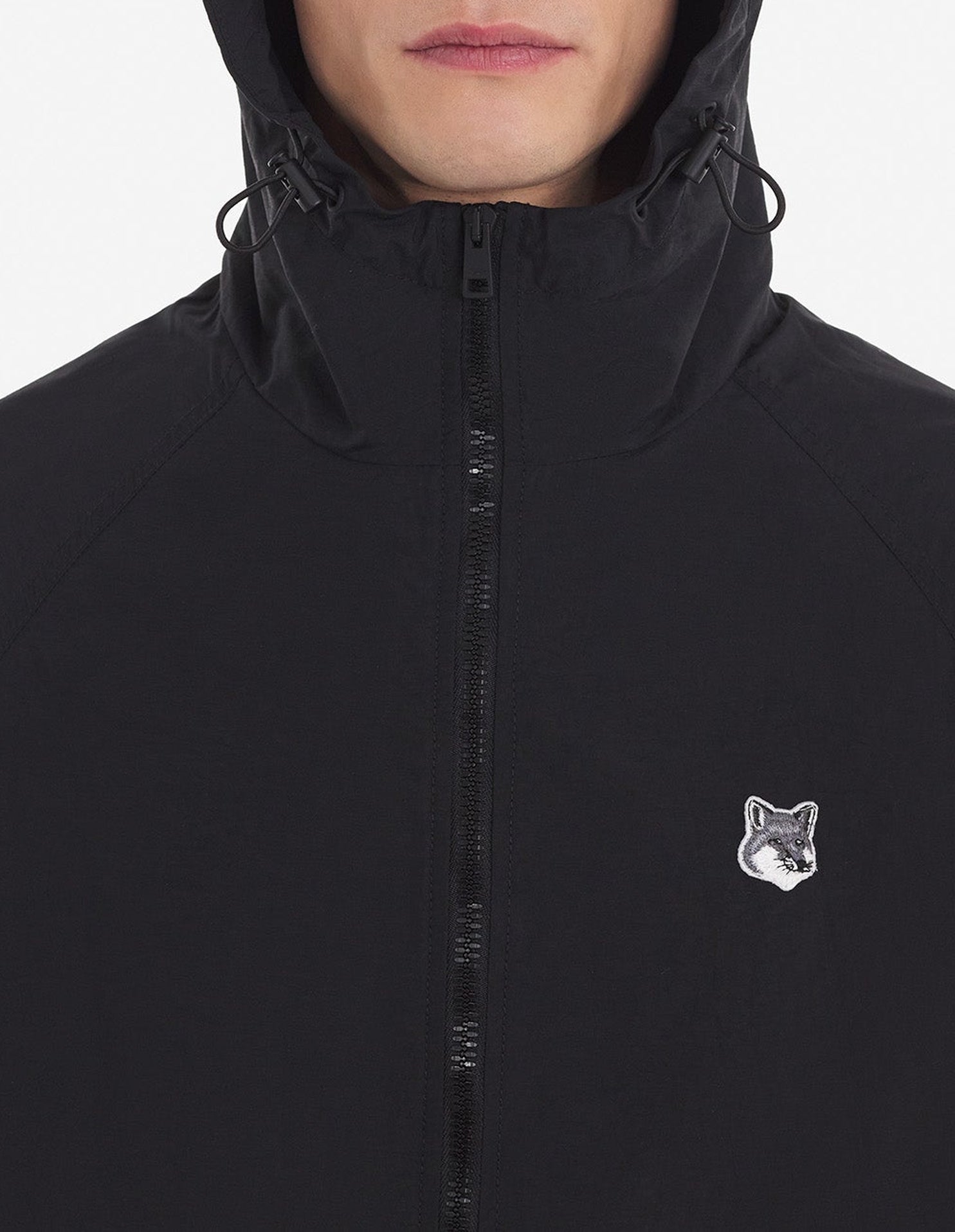 Veste coupe-vent à capuche - Black