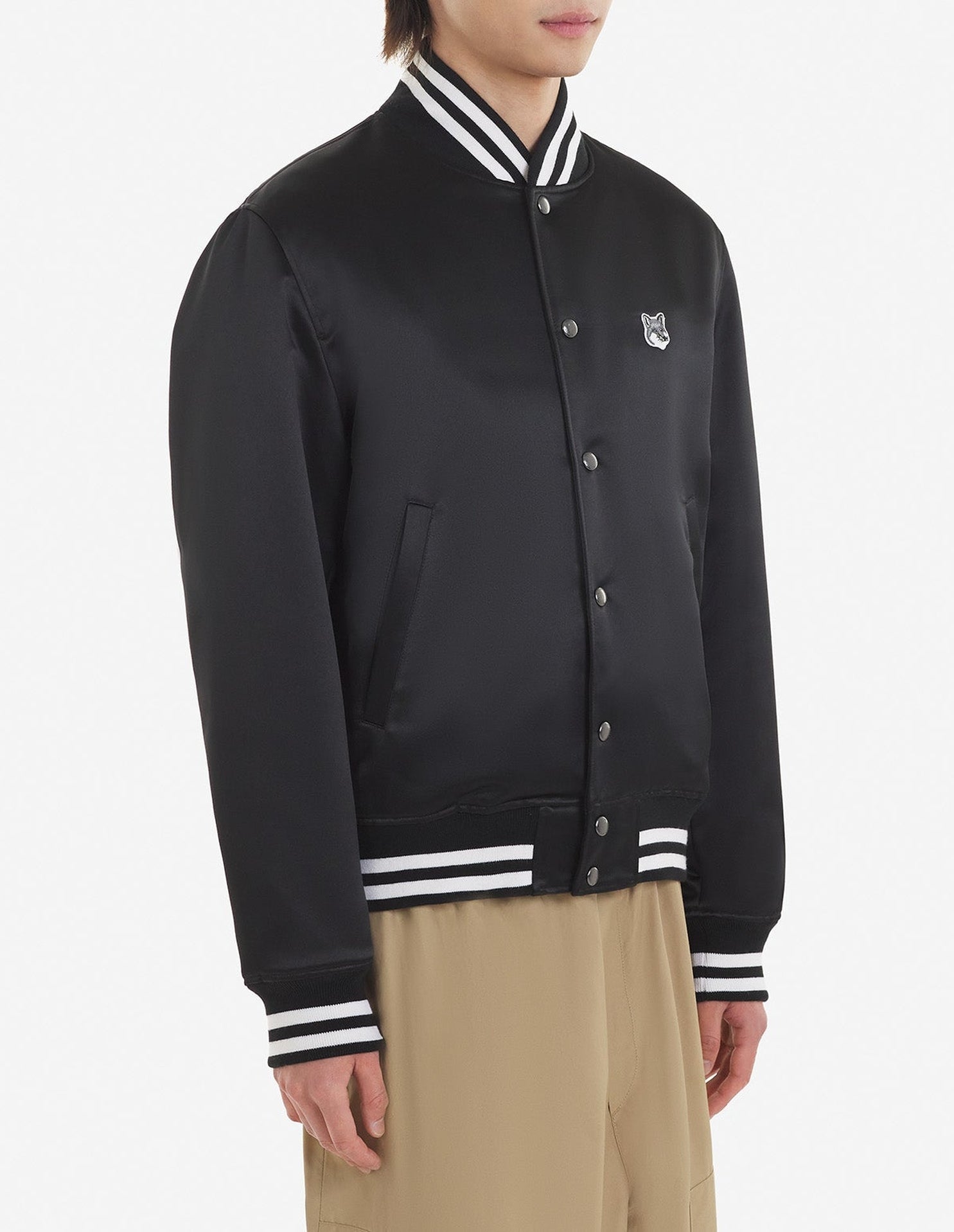 Blouson Teddy satiné - Black