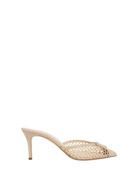Kris 75 leather mules - Nude