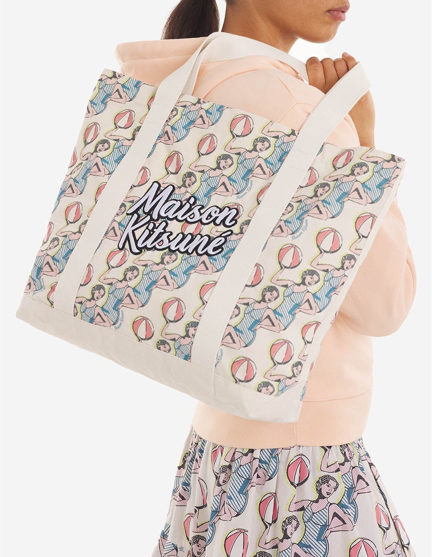Sac avec impression et broderie en toile - Multico Design