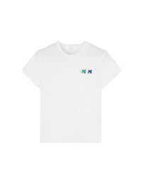 T-shirt court avec écusson - White