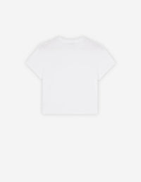 T-shirt court avec écusson - White