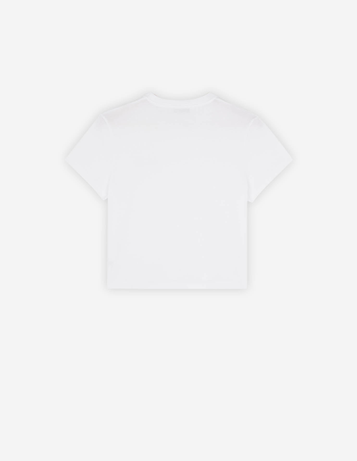 T-shirt court avec écusson - White