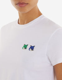 T-shirt court avec écusson - White