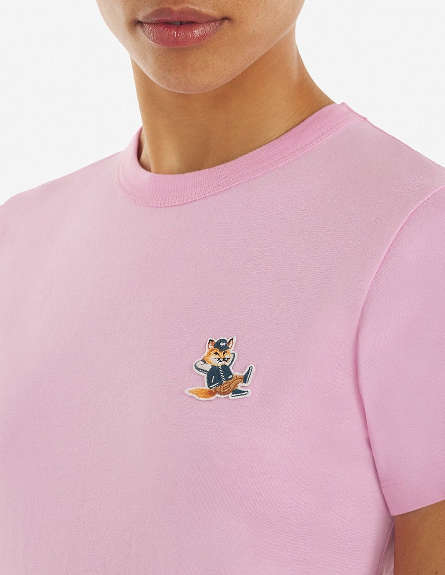 T-shirt avec écusson - Dusty Rose