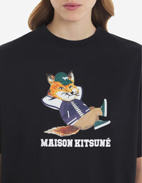 T-shirt ample avec impression - Black
