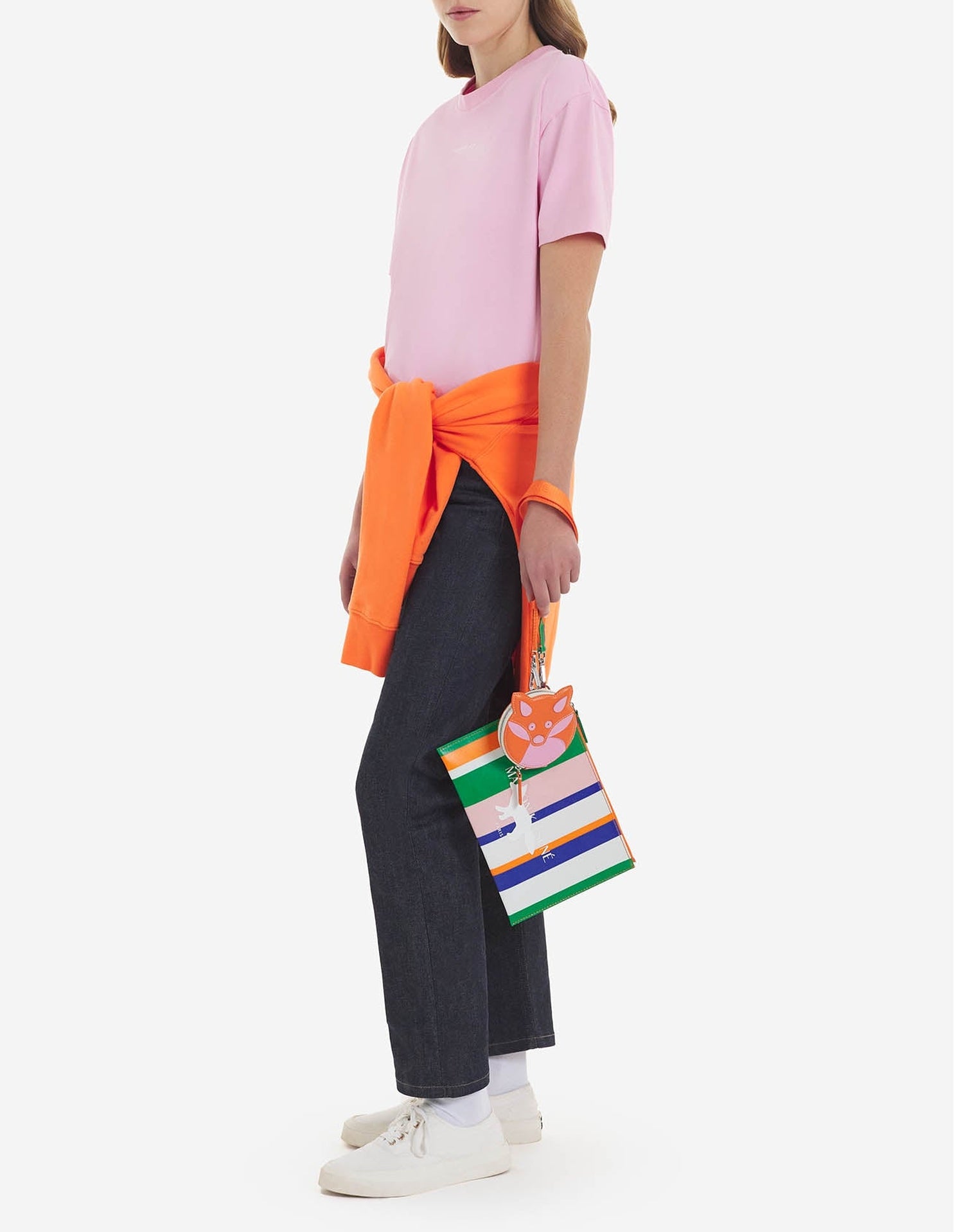 T-shirt boxy avec broderie - Dusty Rose