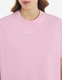 T-shirt boxy avec broderie - Dusty Rose