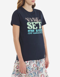 Maison Kitsuné x Hotel Olympia T-shirt - Navy