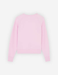 Sweatshirt à col rond ajusté avec écusson - Dusty Rose