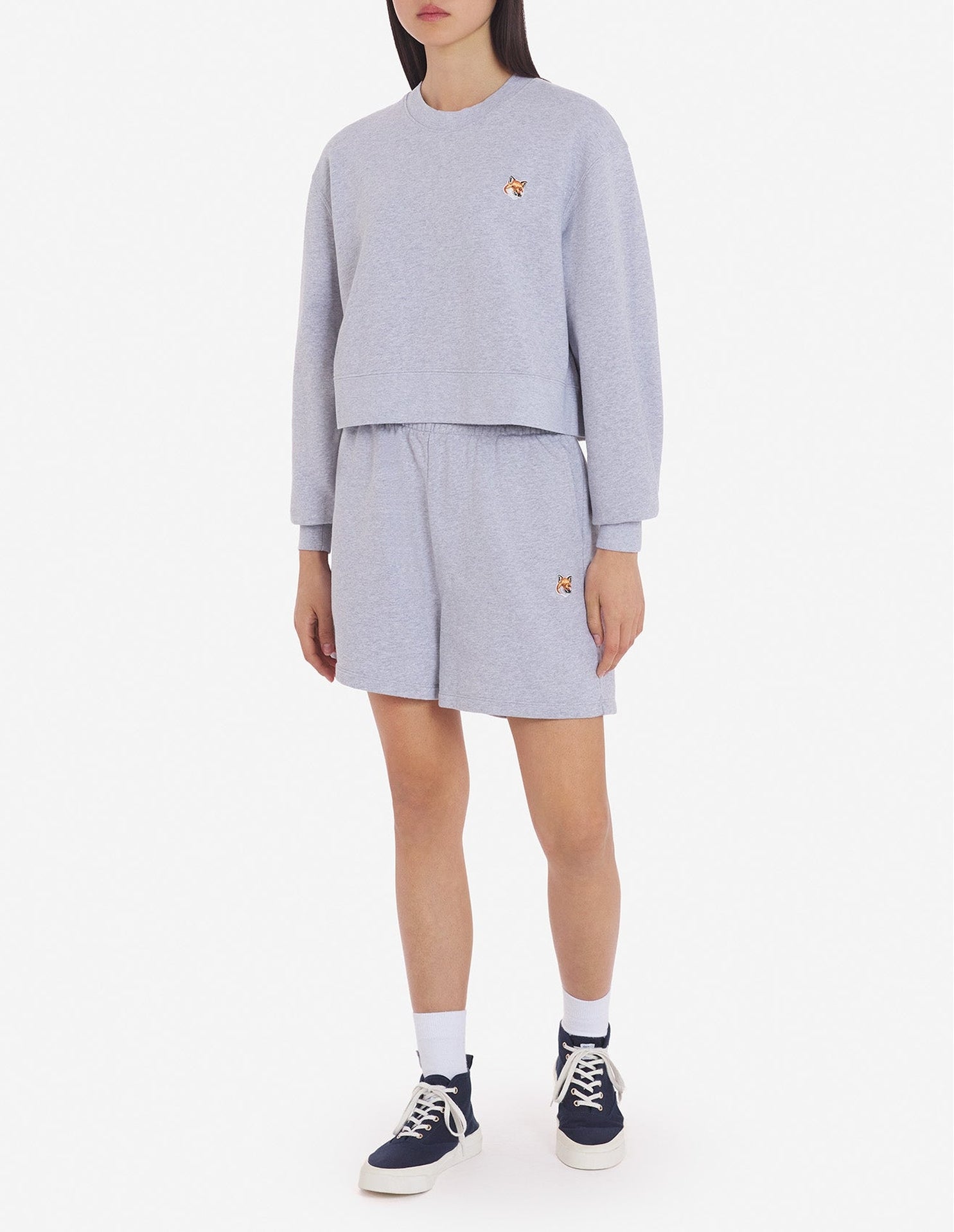 Sweatshirt avec logo imprimé - Light Grey Melange