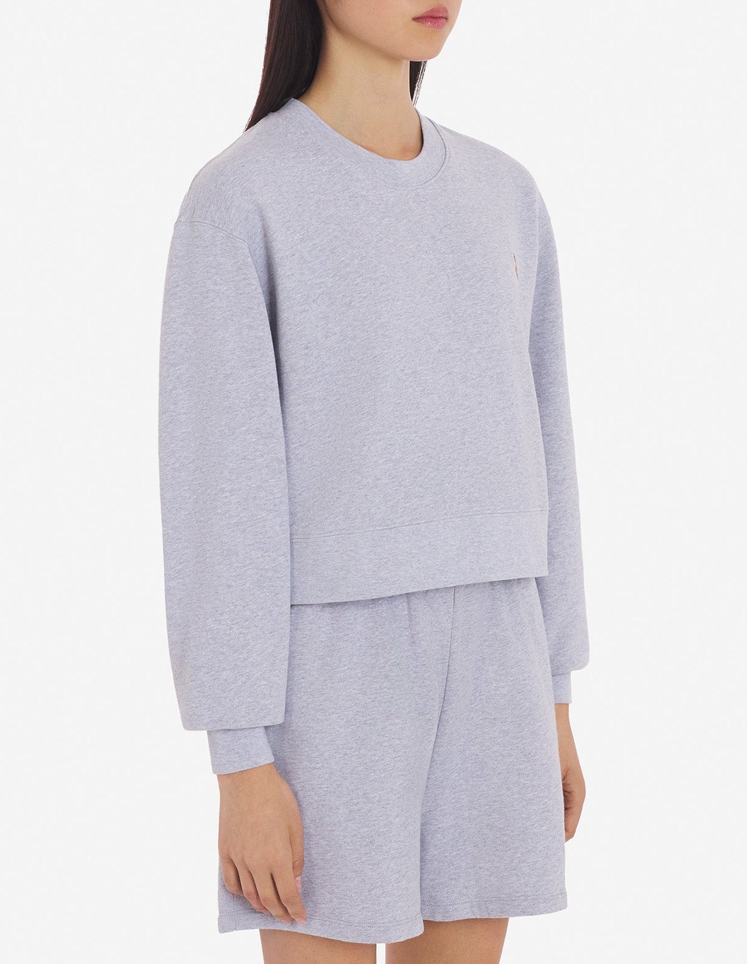 Sweatshirt avec logo imprimé - Light Grey Melange