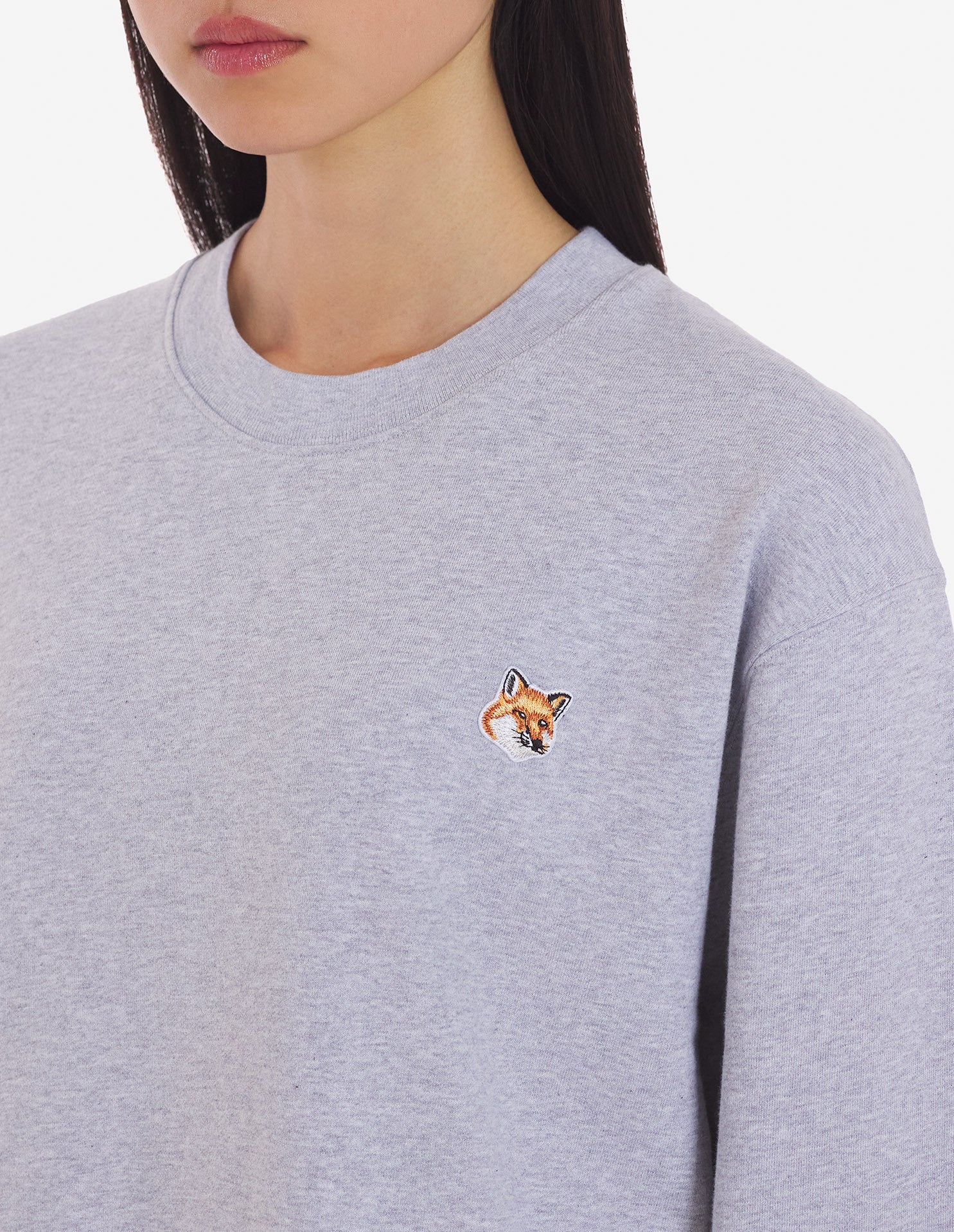 Sweatshirt avec logo imprimé - Light Grey Melange