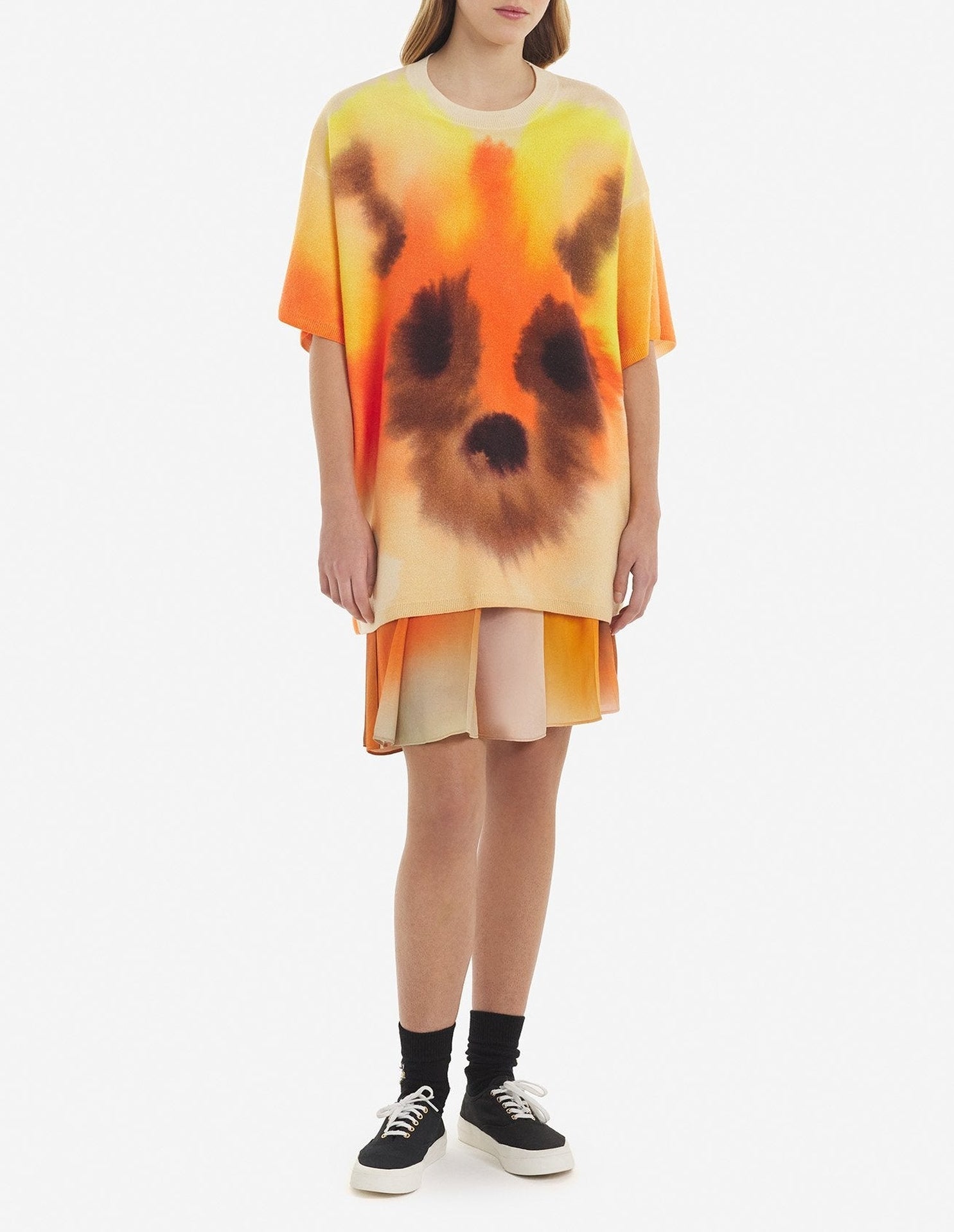 T-shirt Maison Kitsuné x Rop Van Mierlo en laine - Aquarelle Print