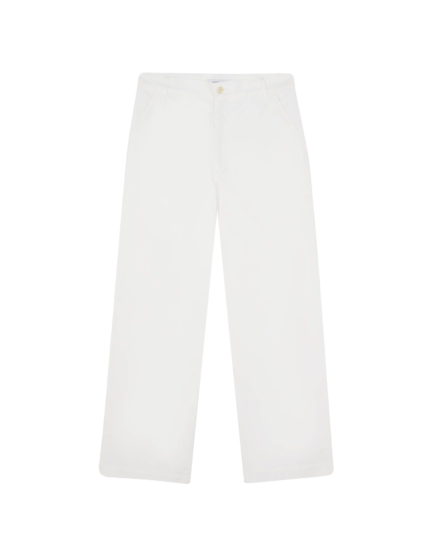Pantalon large avec étiquette - Milky White