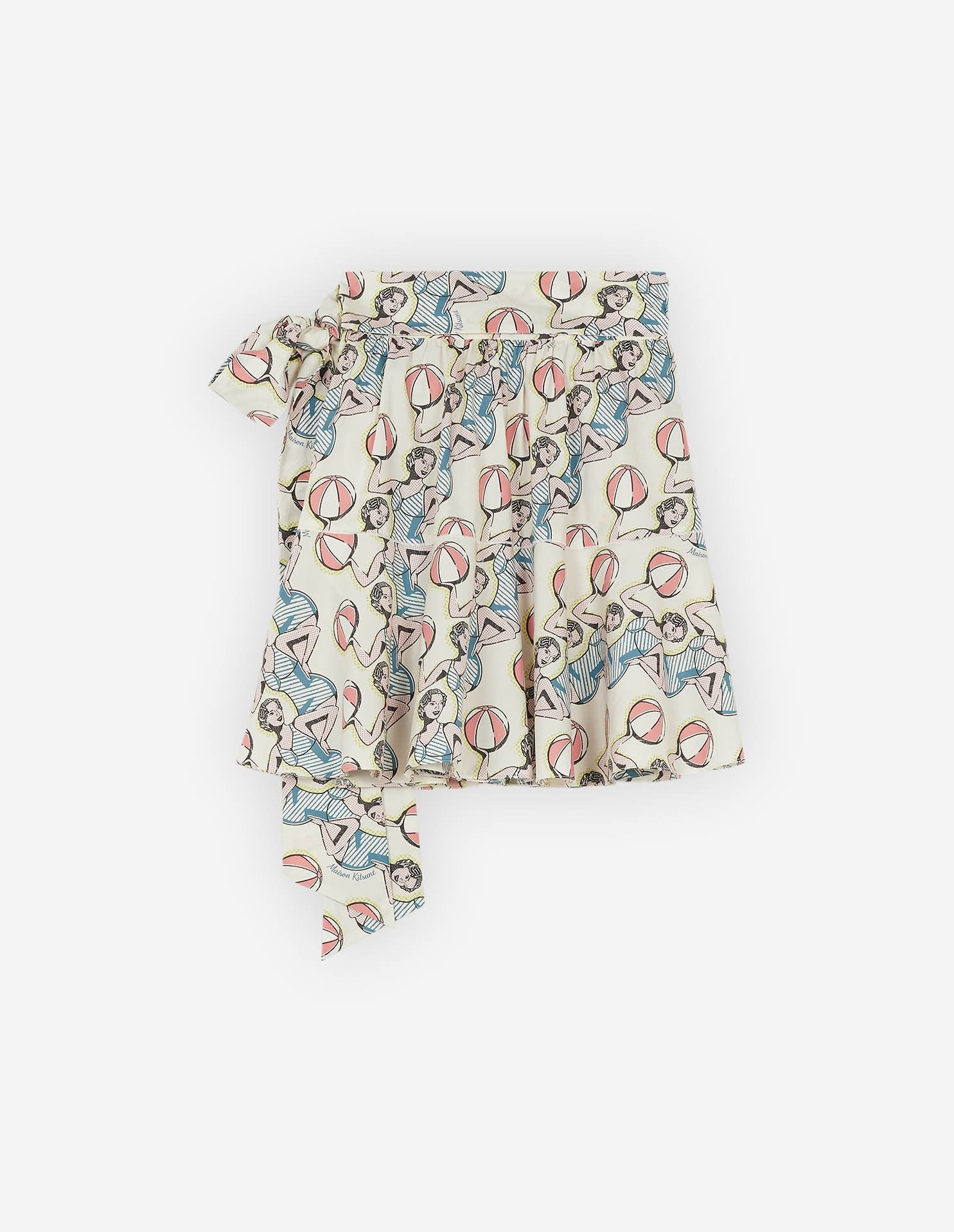 Jupe courte drapée avec imprimé - Multico Design
