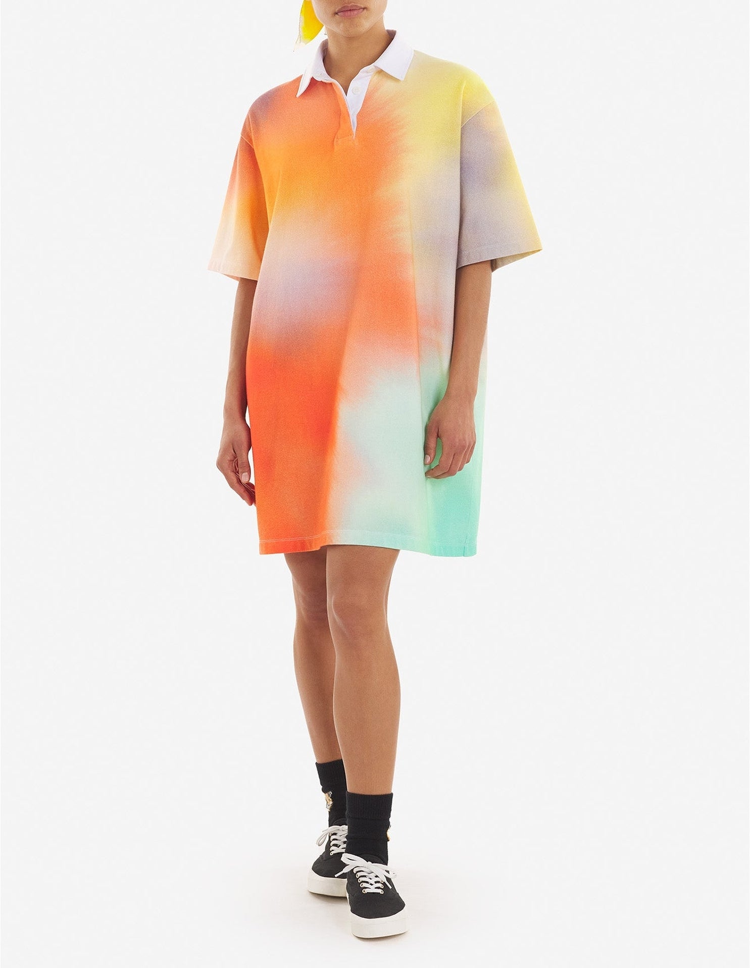 Fox MK x Rop van Mierlo Polo Dress - Aquarelle Print