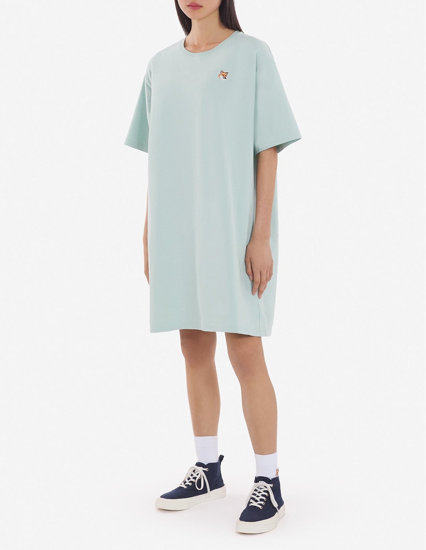 Robe t-shirt avec écusson - Blue Haze