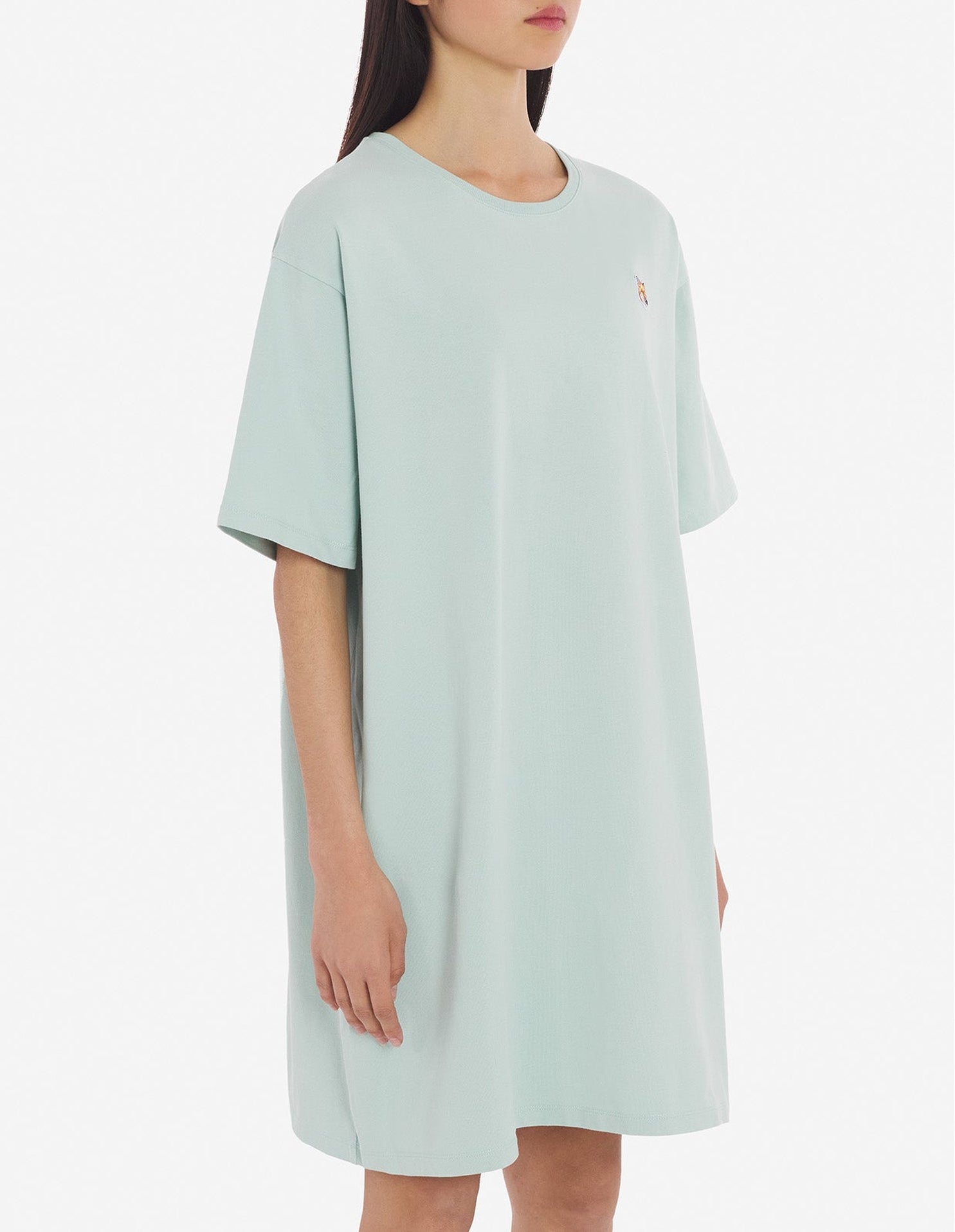 Robe t-shirt avec écusson - Blue Haze