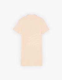 Robe polo piqué avec écusson - Peach