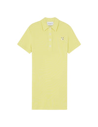 Robe polo piqué avec écusson - Lemon