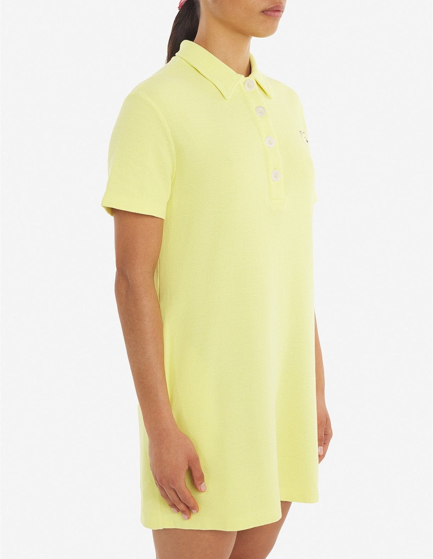 Robe polo piqué avec écusson - Lemon