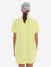 Robe polo piqué avec écusson - Lemon