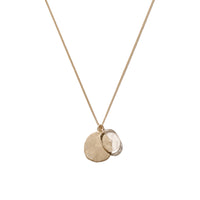Collier L'Amour en or jaune sertie de diamant - Cristal & Diamant